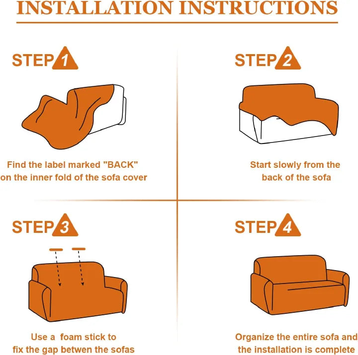 Printed Stretch Sofa Cover – Elastic Couch Cover (1/2/3/4 Seater)