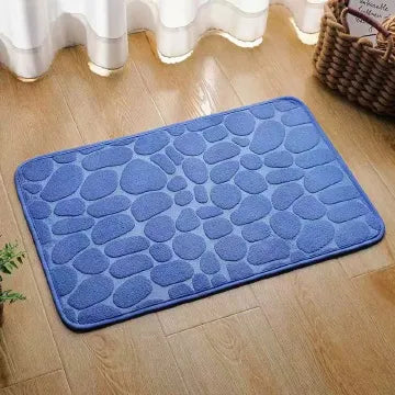 Pebbles Memory Foam Floor Mat – Absorbent Anti-Slip Door/Bathroom Rug