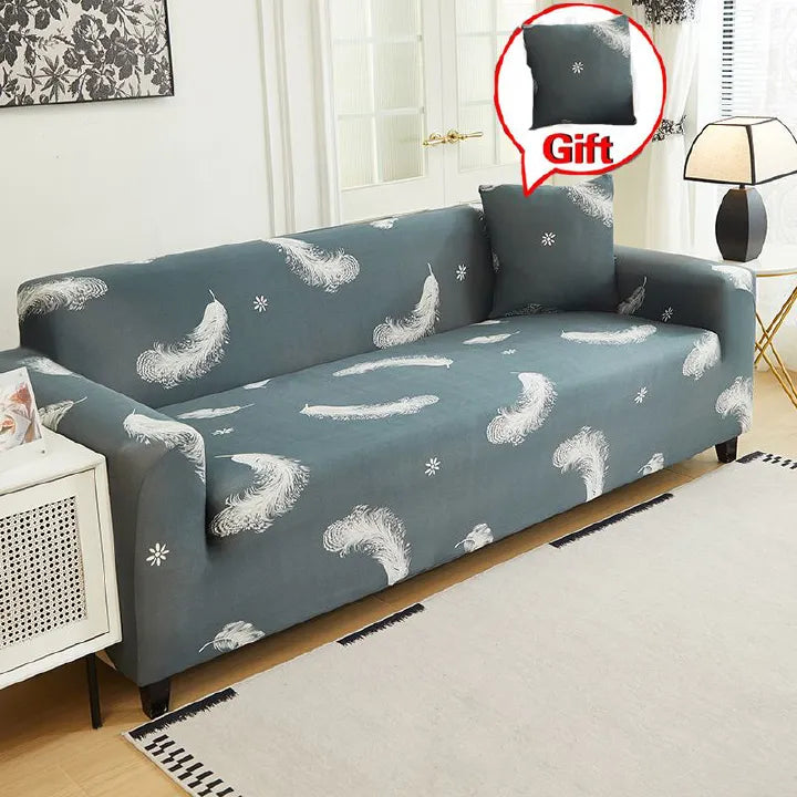 Printed Stretch Sofa Cover – Elastic Couch Cover (1/2/3/4 Seater)