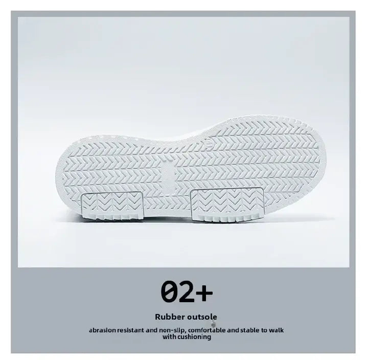 ASSKLO Large Size 40-46 sneakers Men's Shoes Breathable Little White Shoes Fashion Versatile Thick Sole Sports and Casual Board Shoes Flat shoes