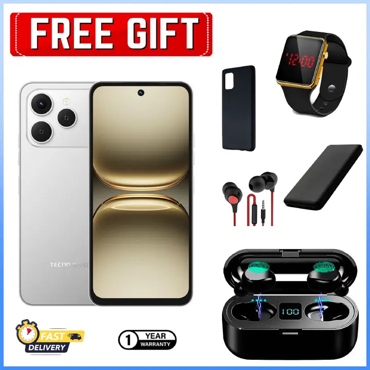 Tecno Spark 40 Smartphone – 6.67" Display, 128GB/256GB, 5200mAh