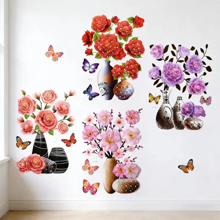 3D Home Wall Sticker Set – Living Room & Bedroom Wall Decor