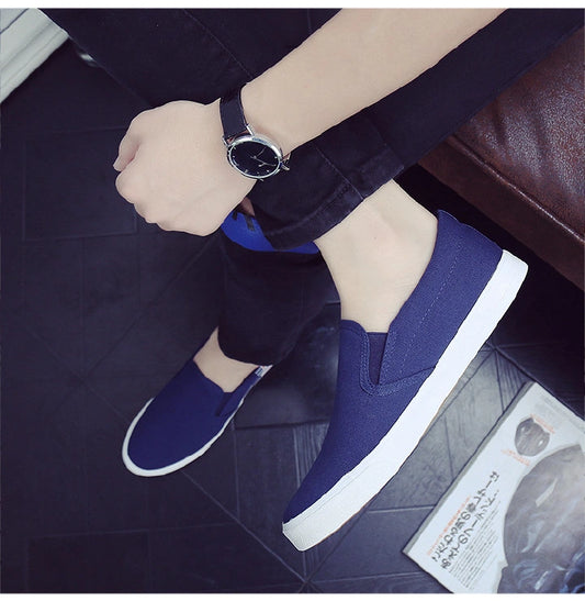 High score evaluation hot sale 40-47 canvas shoes flats shoes for men shoes loafers shoes for mens shoes sneakers shoes blue and black