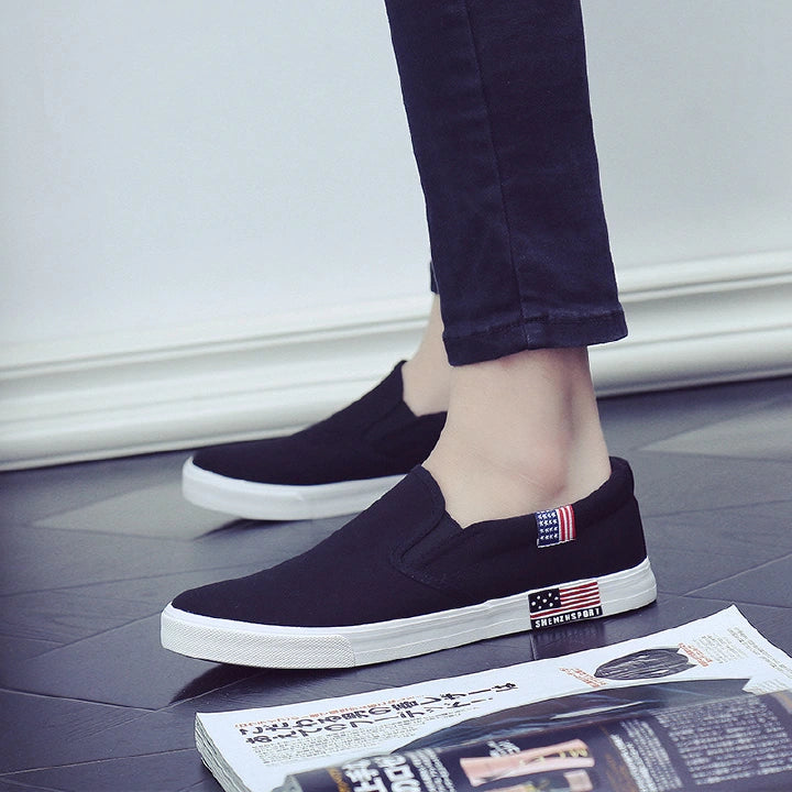 High score evaluation hot sale 40-47 canvas shoes flats shoes for men shoes loafers shoes for mens shoes sneakers shoes blue and black