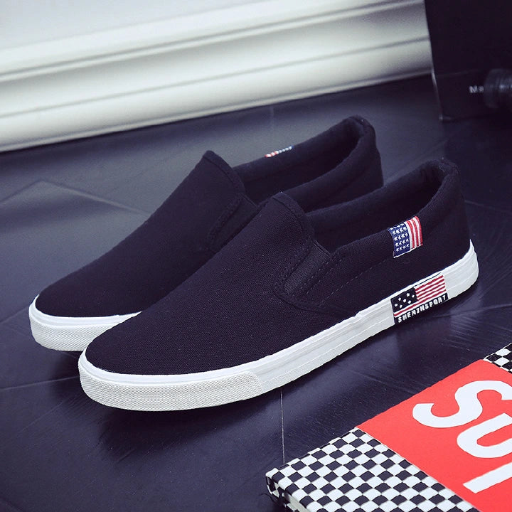 High score evaluation hot sale 40-47 canvas shoes flats shoes for men shoes loafers shoes for mens shoes sneakers shoes blue and black