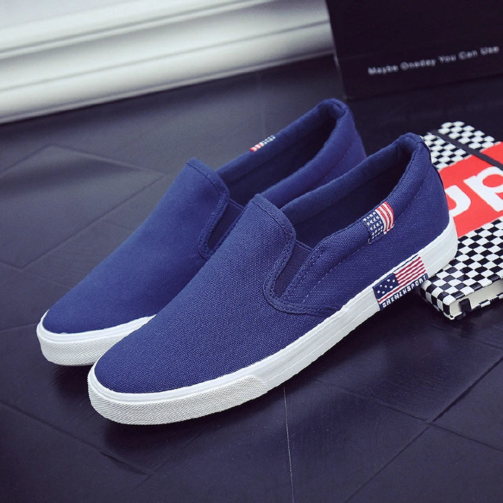 High score evaluation hot sale 40-47 canvas shoes flats shoes for men shoes loafers shoes for mens shoes sneakers shoes blue and black