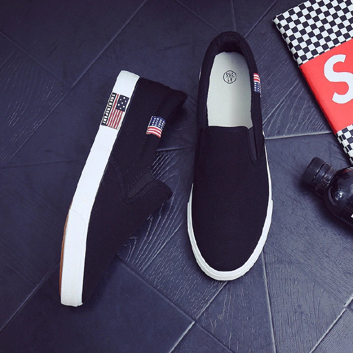 High score evaluation hot sale 40-47 canvas shoes flats shoes for men shoes loafers shoes for mens shoes sneakers shoes blue and black