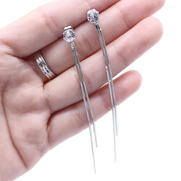 Elegant Long Drop Earrings for Women
