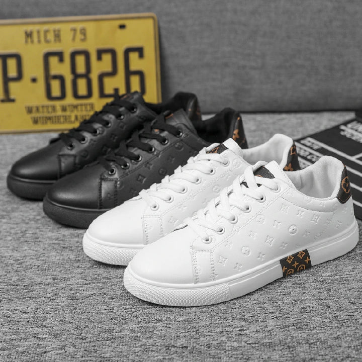 LifeCare Men's White Breathable Sport Sneakers – Outdoor Casual Hiking Shoes (EU41–EU44)