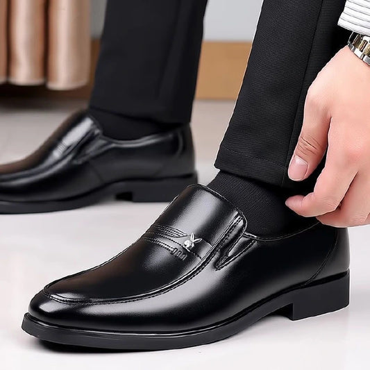 LifeCare New Arrival Business shoes Men's Shoes Fashion Oxfords Formal Shoes Driving Shoes Men Party Loafers slip on dress shoes official shoes Black