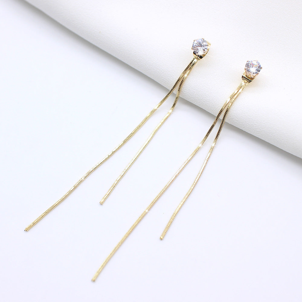 Elegant Long Drop Earrings for Women