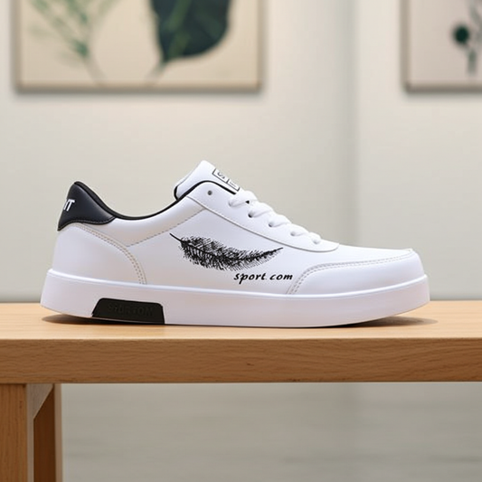 Men’s White Casual Board & Running Sneakers